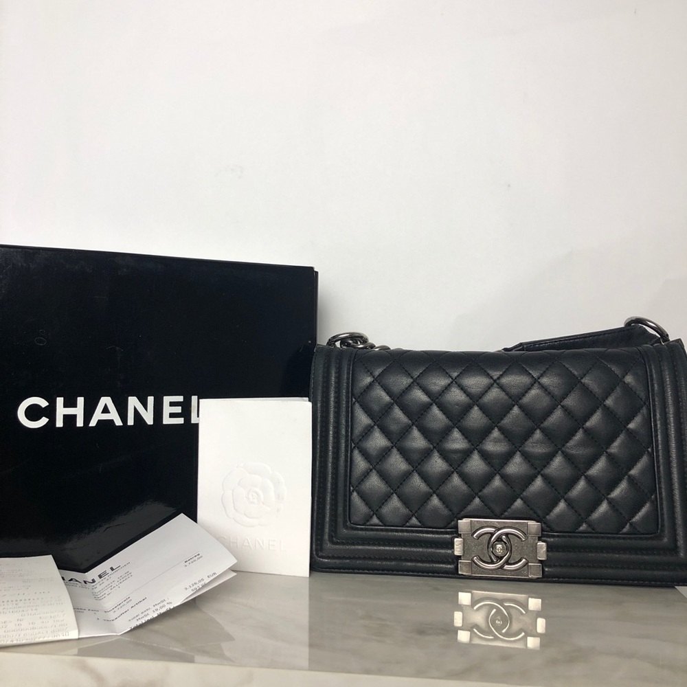 SOLD Chanel Boy Bag Medium Black